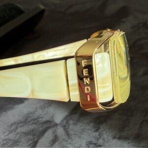 FENDI Elegant Ivory/Gold Woman’s Optical reading Frames Glasses